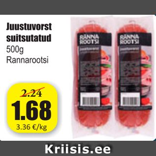Allahindlus - Juustuvorst suitsutatud