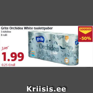 Скидка - Туалетная бумага Grite Orchidea White