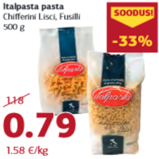 Скидка - Паста Italpasta