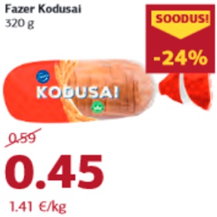 Allahindlus - Fazer Kodusai 320 g