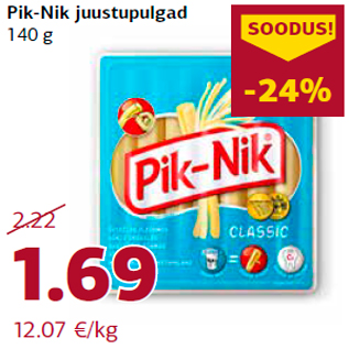 Скидка - Сырные палочки Pik-Nik 140 г