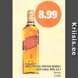 Allahindlus - Whisky Johnnie Walker Red Label