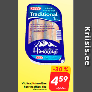 Allahindlus - Vici traditsiooniline heeringafilee, 1 kg