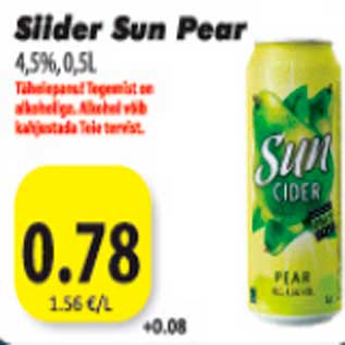 Скидка - Сидр Sun Pear