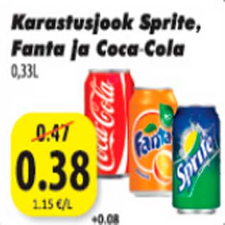 Allahindlus - Karastusjook Sprite, Fanta ja Coca-Cola