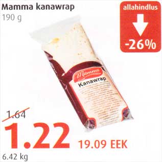 Allahindlus - Mamma kanawrap