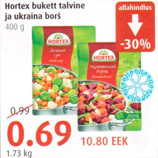 Allahindlus - Hortex bukett talvine ja ukraina borš