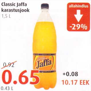 Allahindlus - Classic Jaffa karastusjook