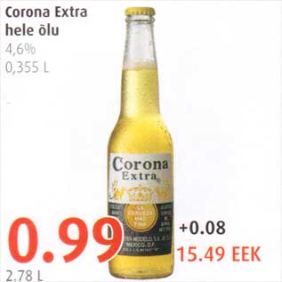 Allahindlus - Corona Extra hele õlu
