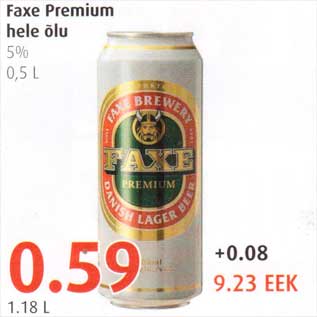 Allahindlus - Faxe Premium hele õlu