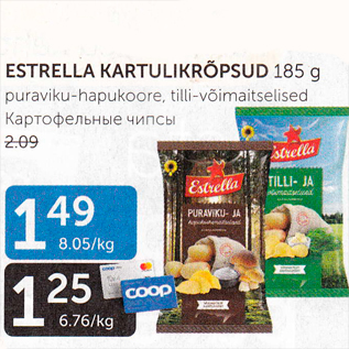 Allahindlus - ESTRELLA KARTULIKRÕPSUD 185 G