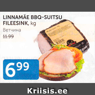 Allahindlus - LINNAMÄE BBQ-SUITSU FILEESINK, KG