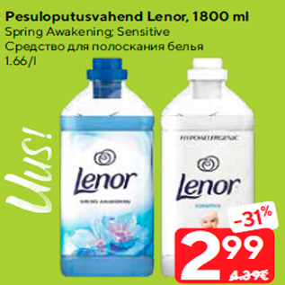 Allahindlus - Pesuloputusvahend Lenor, 1800 ml