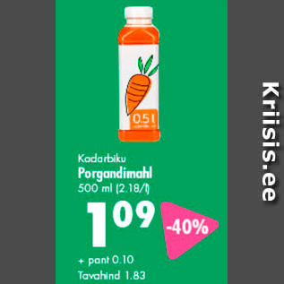 Скидка - Морковный сок 500 мл