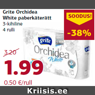 Allahindlus - Grite Orchidea White paberkäterätt