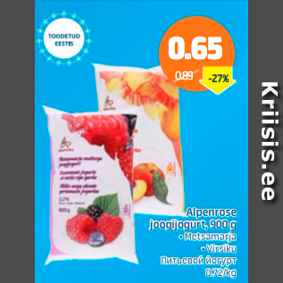 Allahindlus - Alpenrose joogijogurt, 900 g