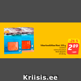 Allahindlus - Vikerforellifilee Rimi, 120 g