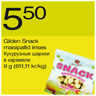 Allahindlus - Gilden Snack maisipallid iirises