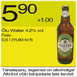 Allahindlus - Õlu Walter