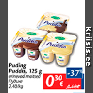 Allahindlus - Puding Puddis, 125 g