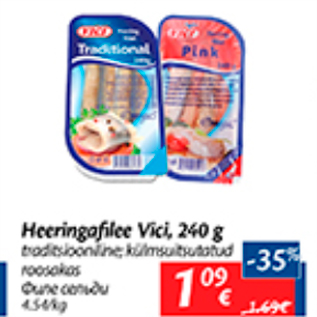 Allahindlus - Heeringafilee Vici, 240 g