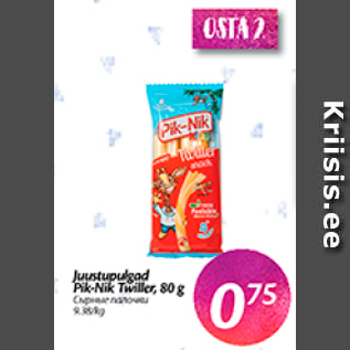 Allahindlus - Juustupulgad Pik-Nik; Twitter, 80 g