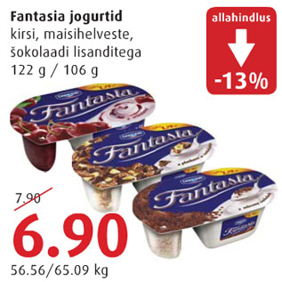 Allahindlus - Fantasia jogurtid