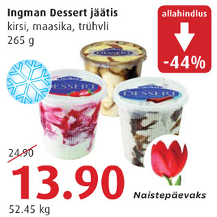 Allahindlus - Ingman Dessert jäätis