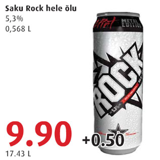 Allahindlus - Saku Rock hele õlu