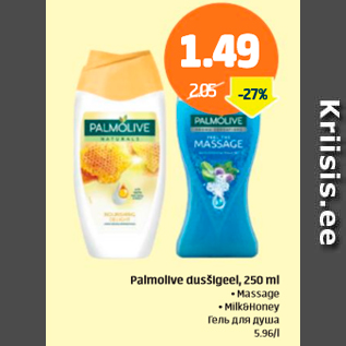 Allahindlus - Palmolive dušigeel, 250 ml