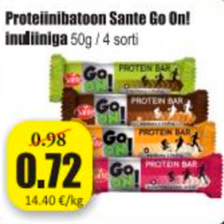 Скидка - Протеиновый батончик Sante Go On!