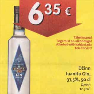 Allahindlus - Džinn Juanita Gin