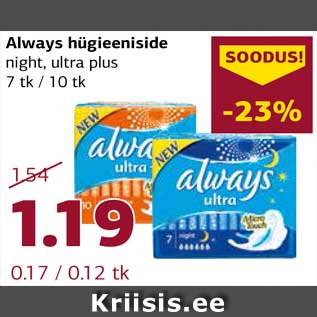 Allahindlus - Always hügieeniside