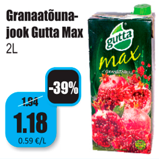 Скидка - Гранатовый напиток Gutta Max