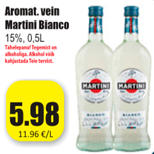 Скидка - Ароматизированное вино Martini Bianco