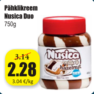 Allahindlus - Pähklikreem Nusica Duo, 750 g