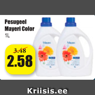 Allahindlus - Pesugeel Mayeri Color 1 l