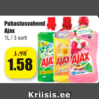 Allahindlus - Puhastusvahend Ajax