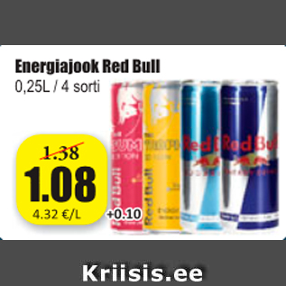 Allahindlus - Energiajook Red Bull