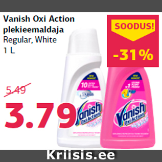 Allahindlus - Vanish Oxi Action plekieemaldaja