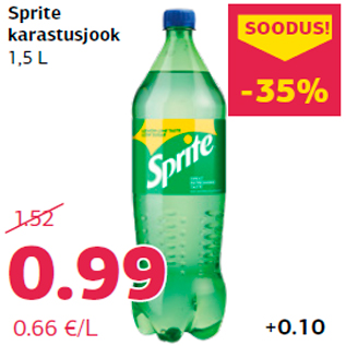 Allahindlus - Sprite karastusjook 1,5 L