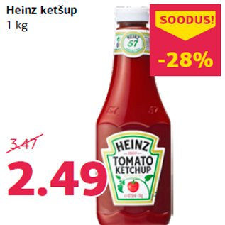 Allahindlus - Heinz ketšup 1 kg
