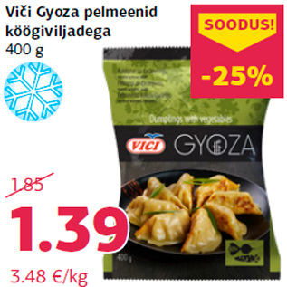 Allahindlus - Viči Gyoza pelmeenid köögiviljadega 400 g