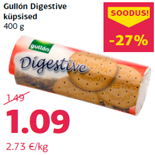 Allahindlus - Gullón Digestive küpsised 400 g