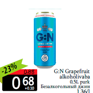 Allahindlus - G:N Grapefruit alkoholivaba