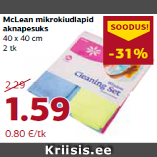 Скидка - Салфетки из микрофибры для очистки окон