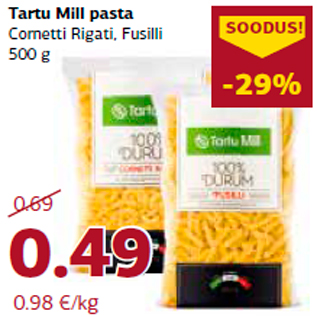 Скидка - Макаронные изделия Tartu Mill