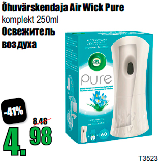 Allahindlus - Õhuvärskendaja Air Wick Pure