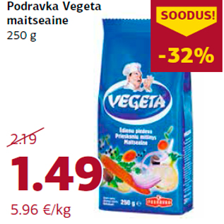 Allahindlus - Podravka Vegeta maitseaine 250 g