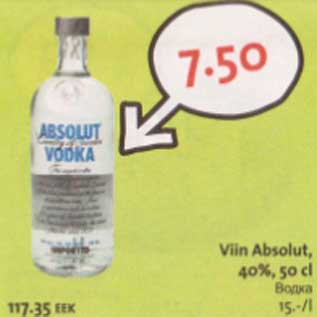 Allahindlus - Viin Absolut